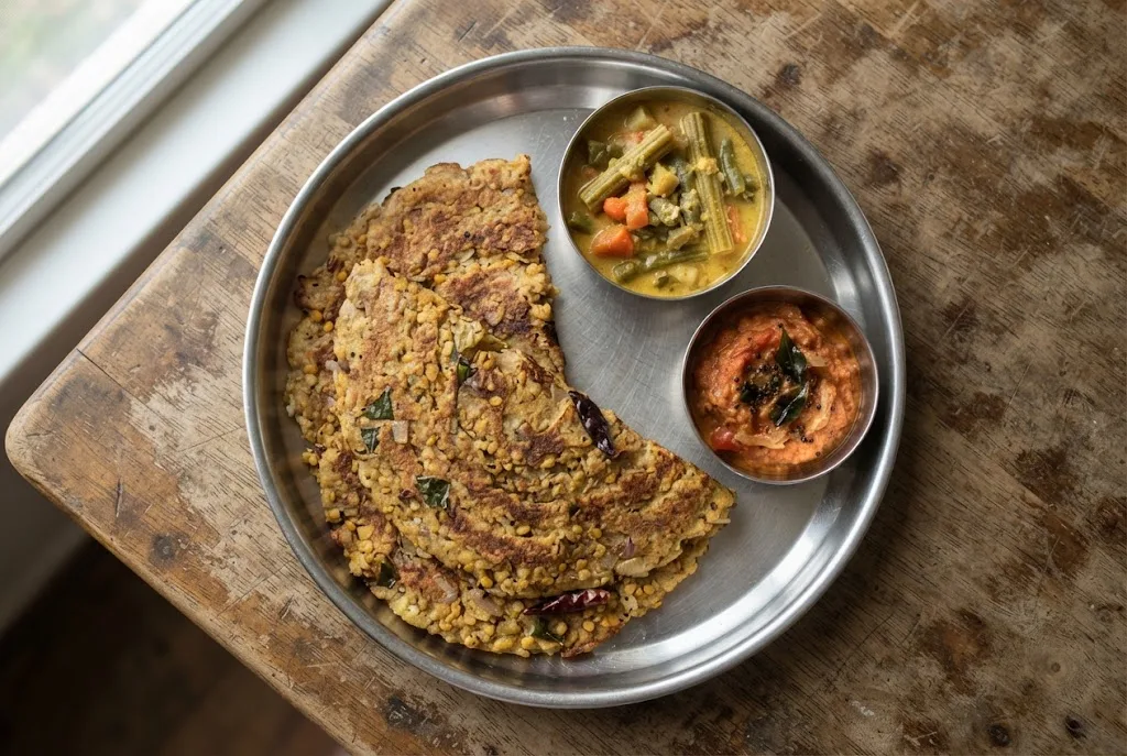 Adai (Tamil Nadu Multi-Lentil Dosa)