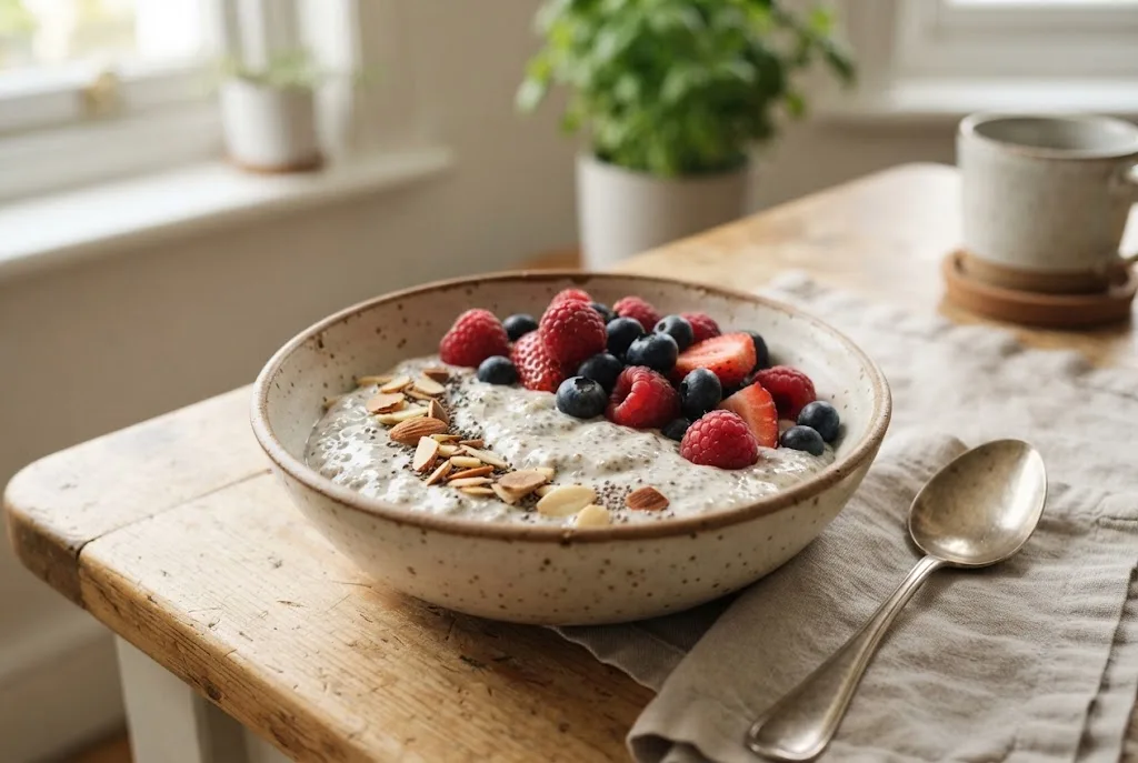 Almond Vanilla Chia Pudding