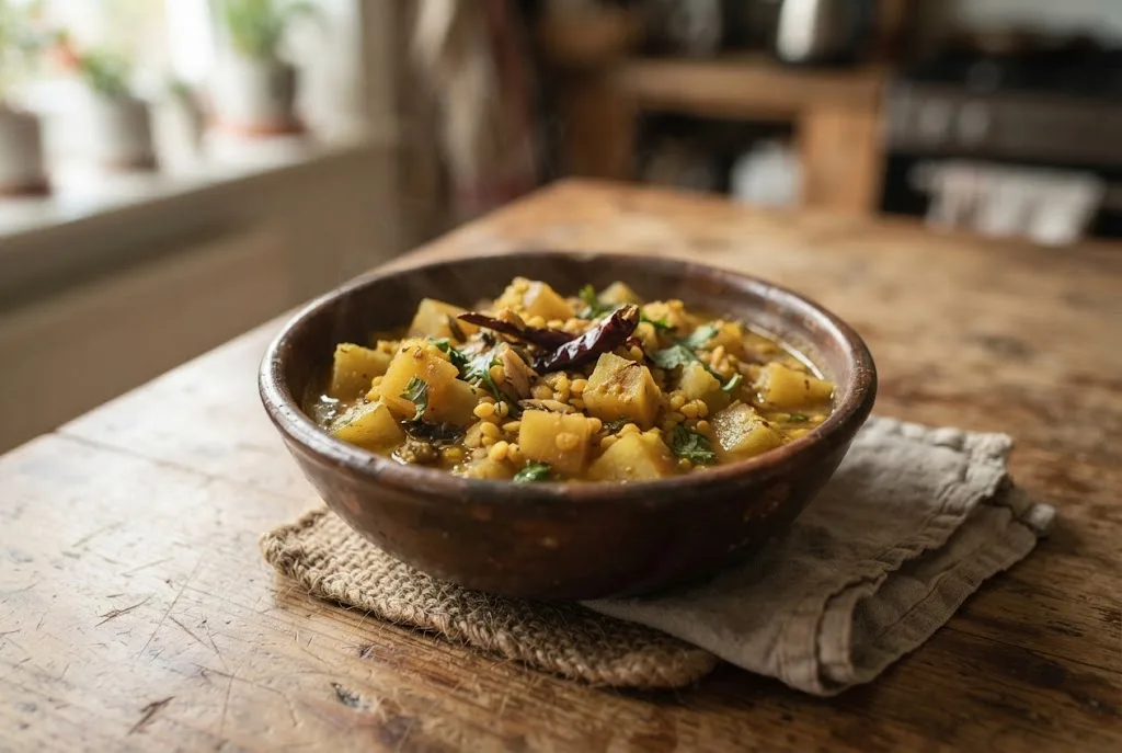 Khar (Raw Papaya & Lentil Khar)