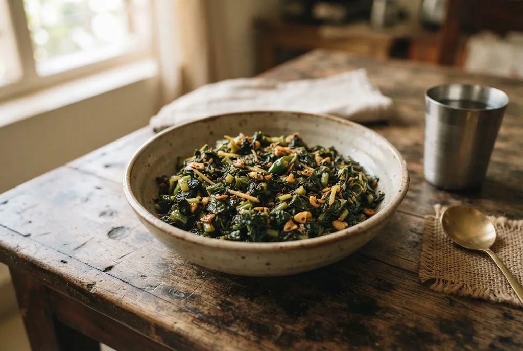 Xaak Bhaji (Stir-fried Mustard Greens)