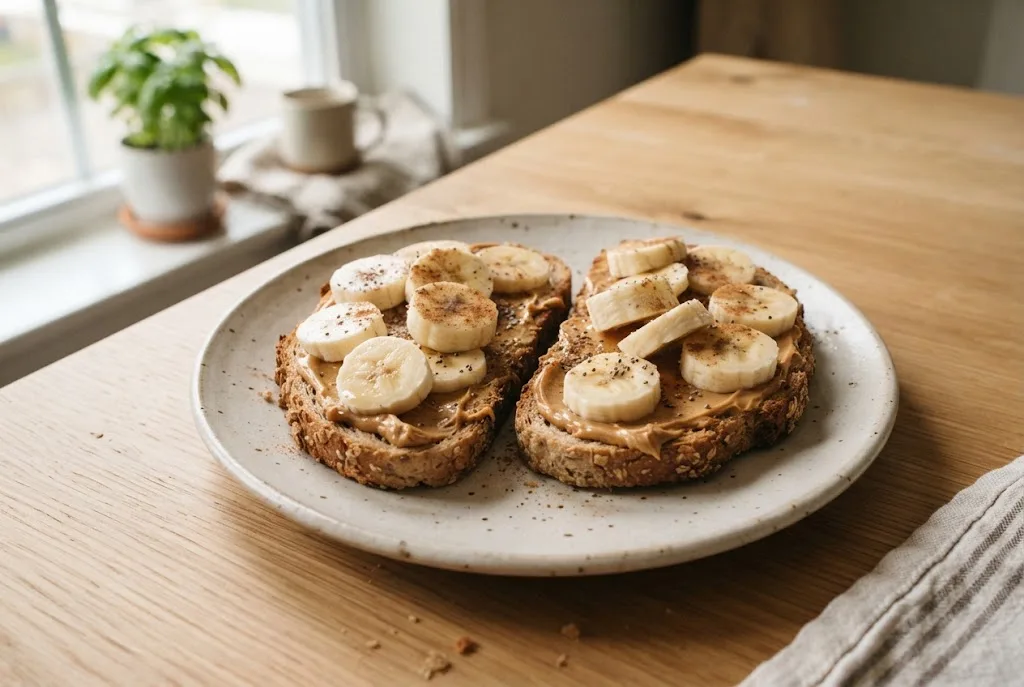 Banana Peanut Butter Toast