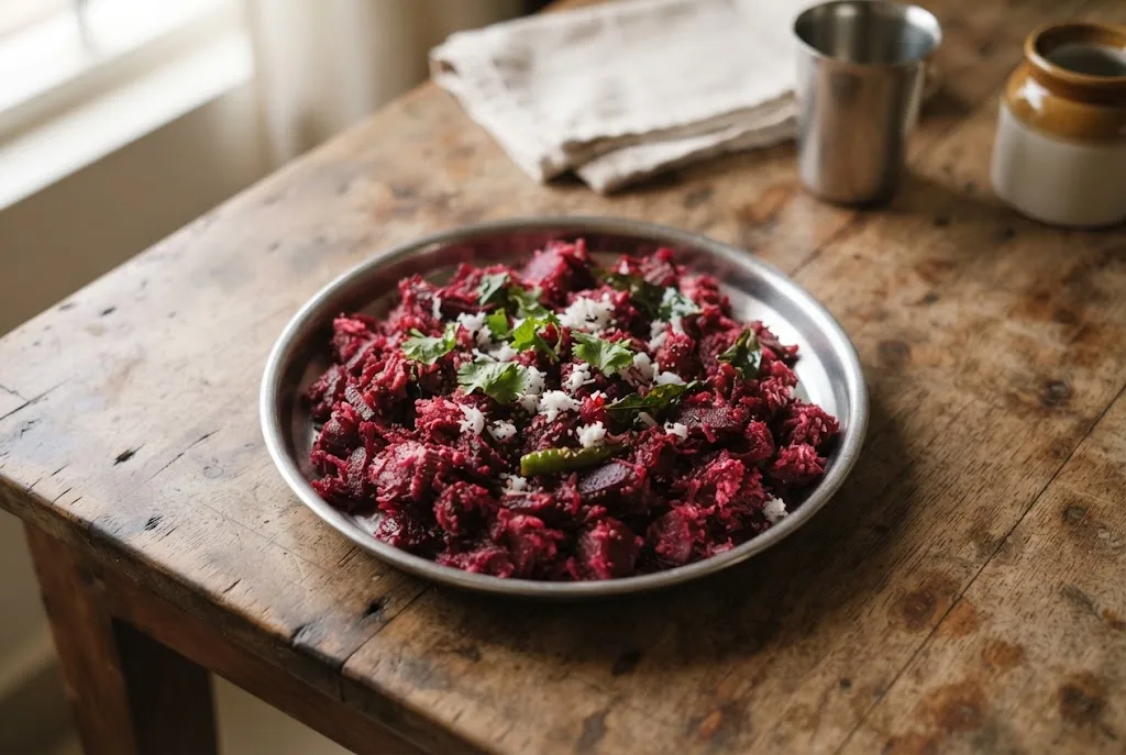 Beetroot Poriyal