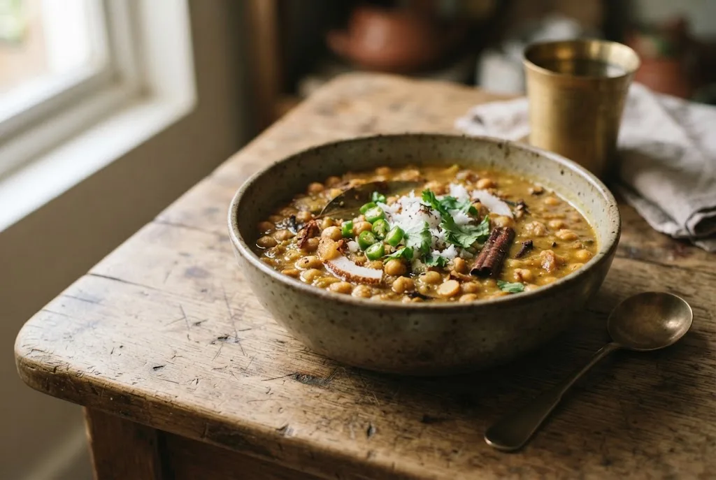 Cholar Dal (Bengal Gram with Coconut)