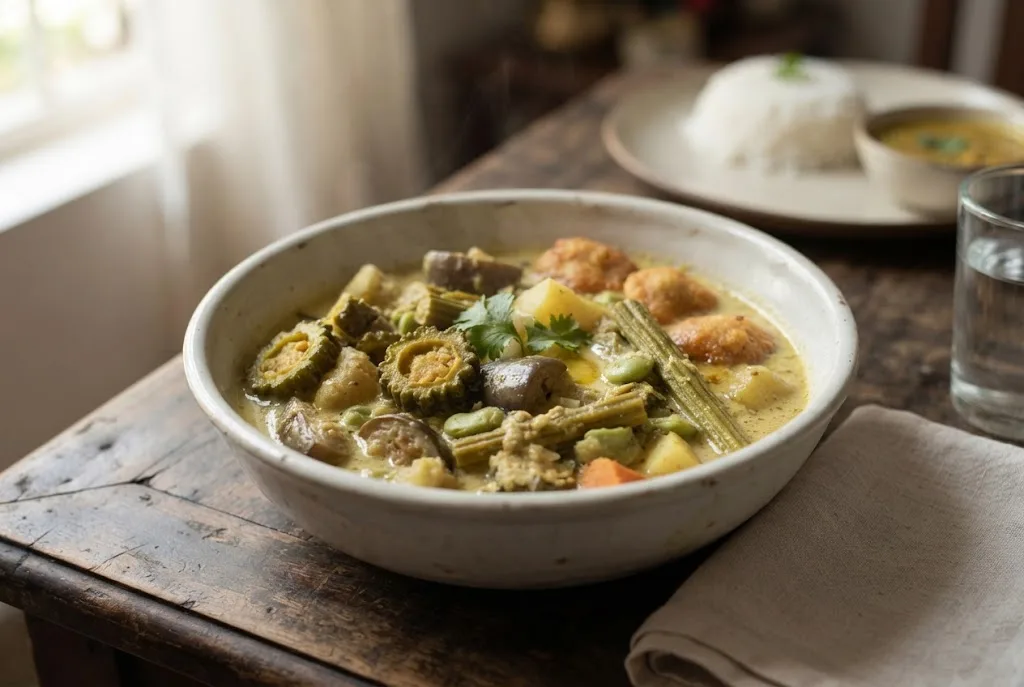 Shukto (Bengali Bitter Mixed Vegetable Stew)