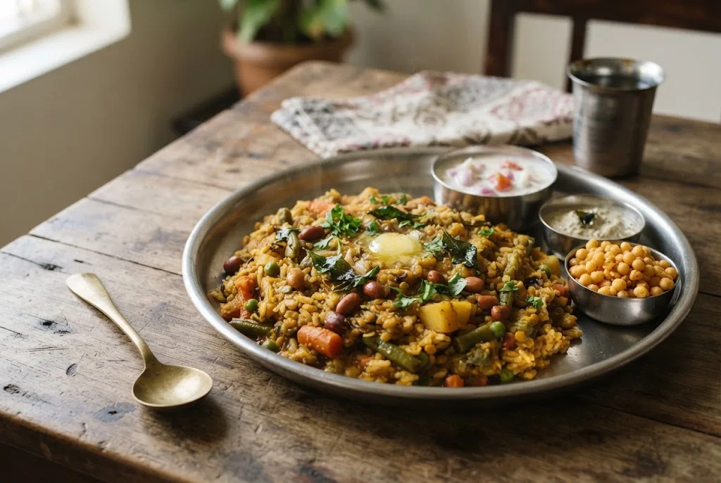 Bisi Bele Bath (Karnataka Hot Lentil Rice)