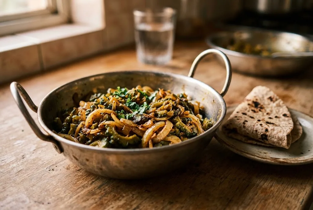 Karela Pyaz Wala (Bitter Gourd with Onion)