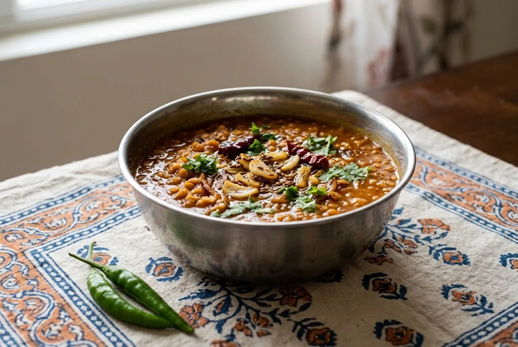 Masoor ki Daal (Red Lentils with Garlic Tarka)