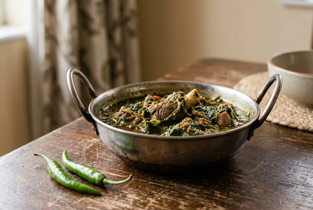 Palak Gosht (Mutton with Spinach)