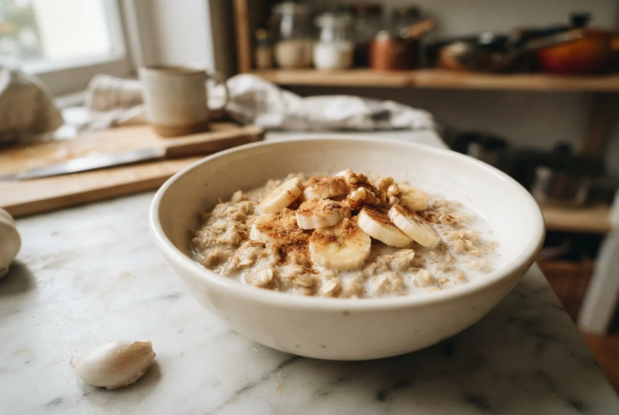 Porridge aux Flocons d'Avoine (Oat Porridge with Fruit)