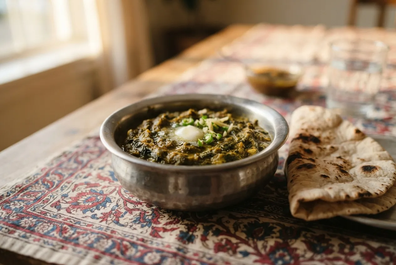 Sarson ka Saag (Slow-Cooked Mustard Greens)