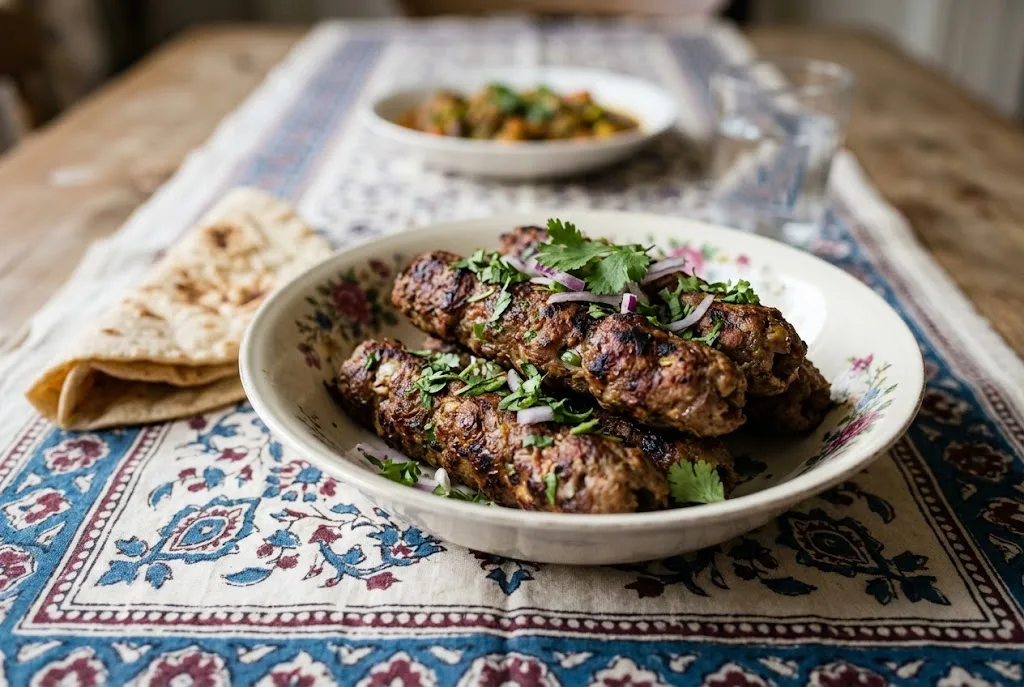 Seekh Kebab (Spiced Beef Skewers)